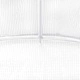 Оранжерия със стоманена рамка бяла 110 м² 22x5x2,3 м