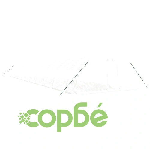 Оранжерия със стоманена рамка бяла 120 м² 24x5x2,3 м ➤ топ цена ➤ sorbe.bg