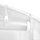 Оранжерия със стоманена рамка бяла 120 м² 24x5x2,3 м