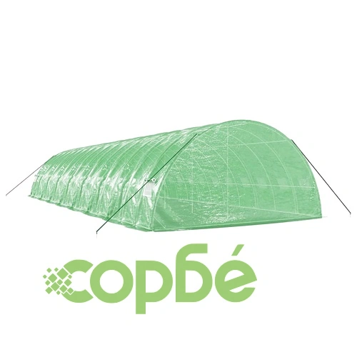 Оранжерия със стоманена рамка зелена 96 м² 16x6x2,85 м ➤ топ цена ➤ sorbe.bg
