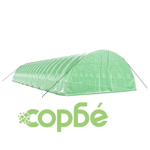 Оранжерия със стоманена рамка зелена 108 м² 18x6x2,85 м ➤ топ цена ➤ sorbe.bg