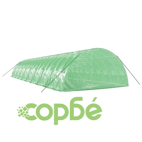 Оранжерия със стоманена рамка зелена 108 м² 18x6x2,85 м ➤ топ цена ➤ sorbe.bg