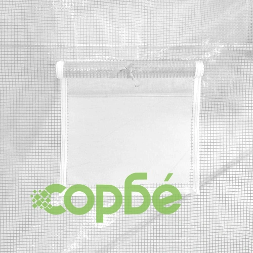 Оранжерия със стоманена рамка бяла 60 м² 10x6x2,85 м ➤ топ цена ➤ sorbe.bg