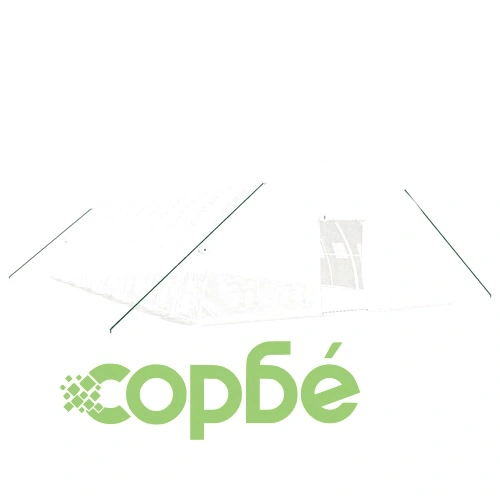 Оранжерия със стоманена рамка бяла 72 м² 12x6x2,85 м ➤ топ цена ➤ sorbe.bg