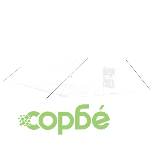 Оранжерия със стоманена рамка бяла 120 м² 20x6x2,85 м ➤ топ цена ➤ sorbe.bg