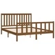 Легло с табла меденокафяво бор масив 150x200 cм King Size