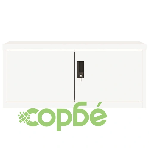 Шкаф за папки бял 90x40x110 см стомана ➤ топ цена ➤ sorbe.bg