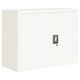 Шкаф за папки бял 90x40x110 см стомана