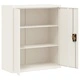 Шкаф за папки бял 90x40x145 см стомана Шкаф за папки бял 90x40x145 см стомана