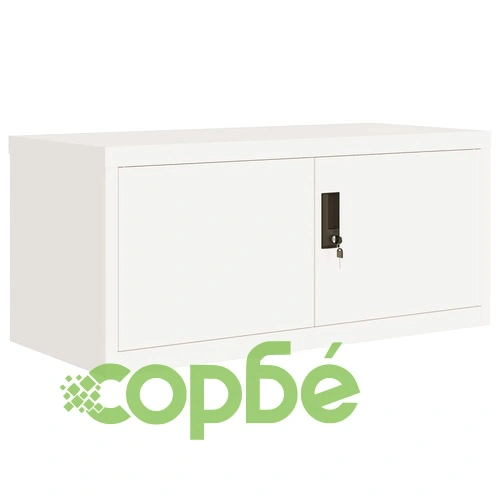 Шкаф за папки бял 90x40x180 см стомана ➤ топ цена ➤ sorbe.bg