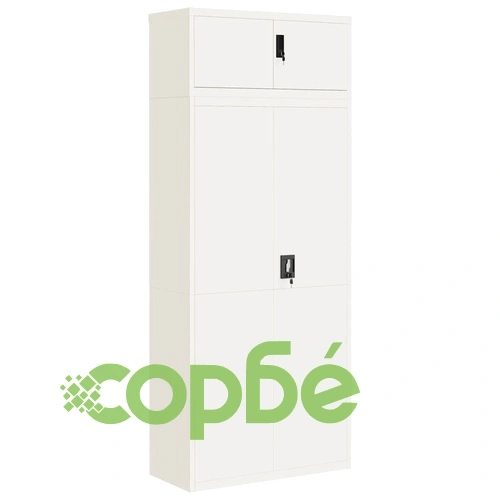 Шкаф за папки бял 90x40x220 см стомана ➤ топ цена ➤ sorbe.bg