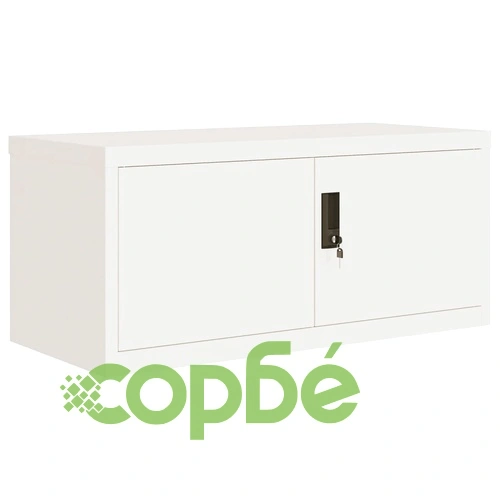 Шкаф за папки бял 90x40x240 см стомана ➤ топ цена ➤ sorbe.bg