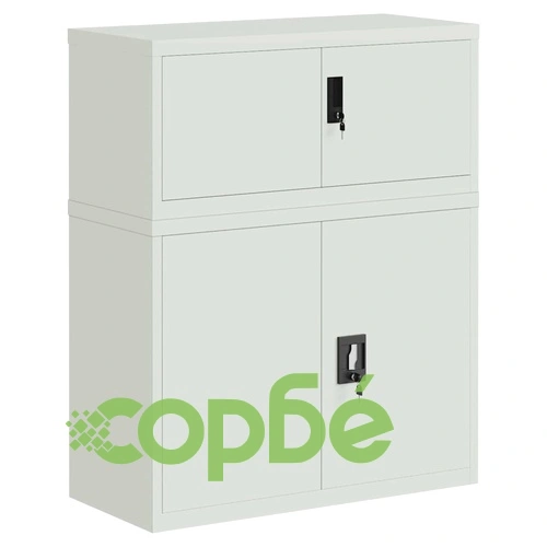 Шкаф за папки светлосив 90x40x110 см стомана ➤ топ цена ➤ sorbe.bg