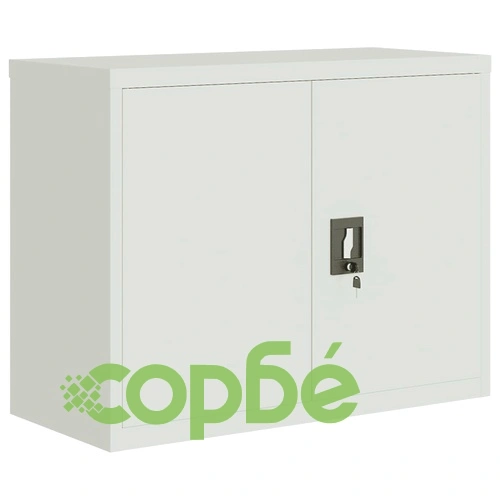 Шкаф за папки светлосив 90x40x110 см стомана ➤ топ цена ➤ sorbe.bg