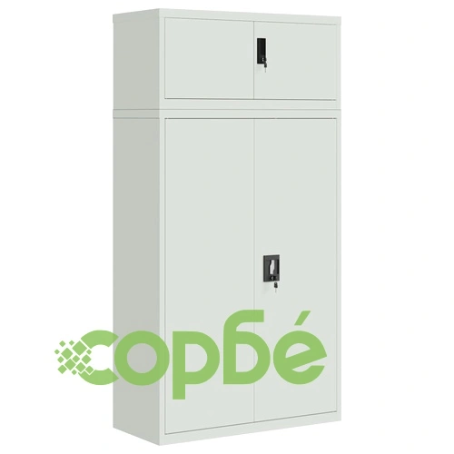 Шкаф за папки светлосив 90x40x180 см стомана ➤ топ цена ➤ sorbe.bg