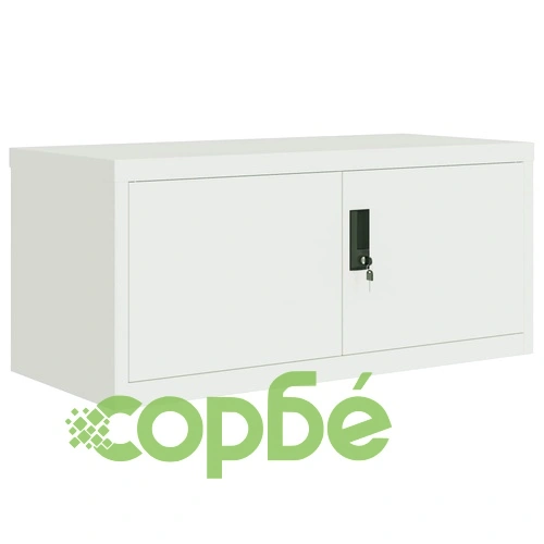 Шкаф за папки светлосив 90x40x220 см стомана ➤ топ цена ➤ sorbe.bg