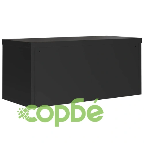 Шкаф за папки черен 90x40x180 см стомана ➤ топ цена ➤ sorbe.bg