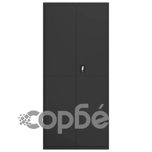 Шкаф за папки черен 90x40x240 см стомана на топ цена от sorbe.bg Шкаф за папки черен 90x40x240 см стомана ➤ топ цена ➤ sorbe.bg