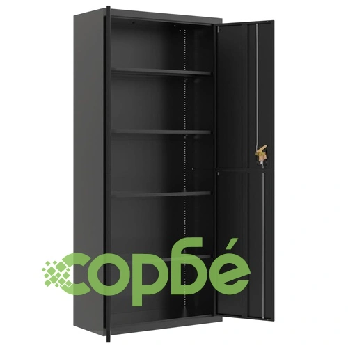 Шкаф за папки черен 90x40x240 см стомана на топ цена от sorbe.bg Шкаф за папки черен 90x40x240 см стомана ➤ топ цена ➤ sorbe.bg