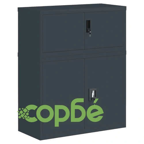 Шкаф за папки антрацит 90x40x110 см стомана ➤ топ цена ➤ sorbe.bg
