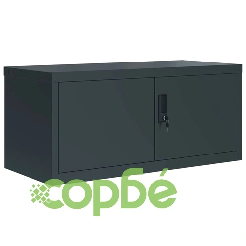 Шкаф за папки антрацит 90x40x110 см стомана ➤ топ цена ➤ sorbe.bg