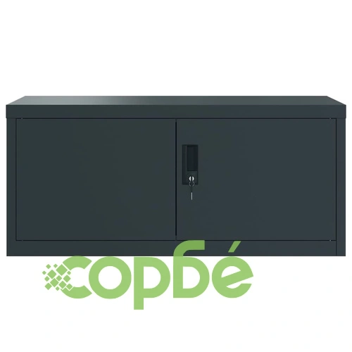 Шкаф за папки антрацит 90x40x110 см стомана ➤ топ цена ➤ sorbe.bg