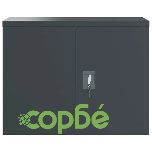 Шкаф за папки антрацит 90x40x110 см стомана ➤ топ цена ➤ sorbe.bg