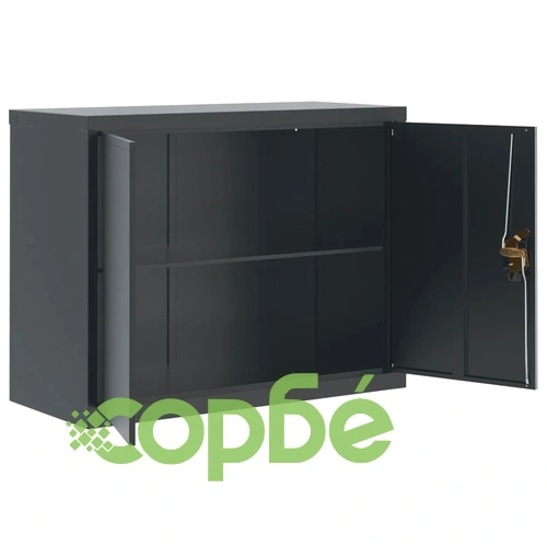 Шкаф за папки антрацит 90x40x110 см стомана ➤ топ цена ➤ sorbe.bg