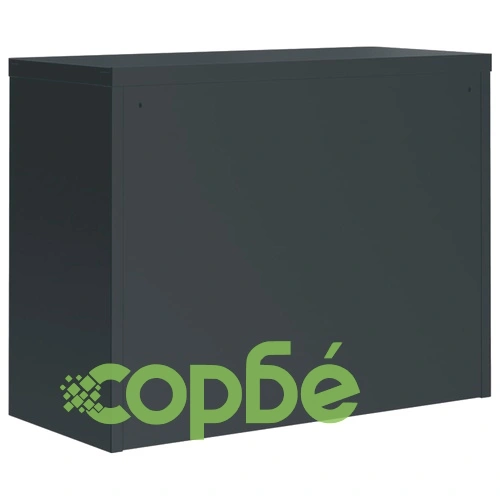 Шкаф за папки антрацит 90x40x110 см стомана ➤ топ цена ➤ sorbe.bg