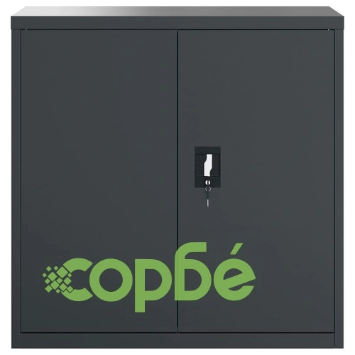 Шкаф за папки антрацит 90x40x130 см стомана ➤ топ цена ➤ sorbe.bg