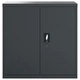 Шкаф за папки антрацит 90x40x130 см стомана