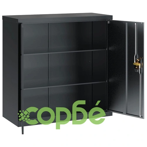 Шкаф за папки антрацит 90x40x130 см стомана ➤ топ цена ➤ sorbe.bg