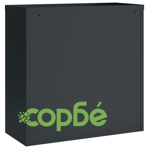 Шкаф за папки антрацит 90x40x130 см стомана ➤ топ цена ➤ sorbe.bg