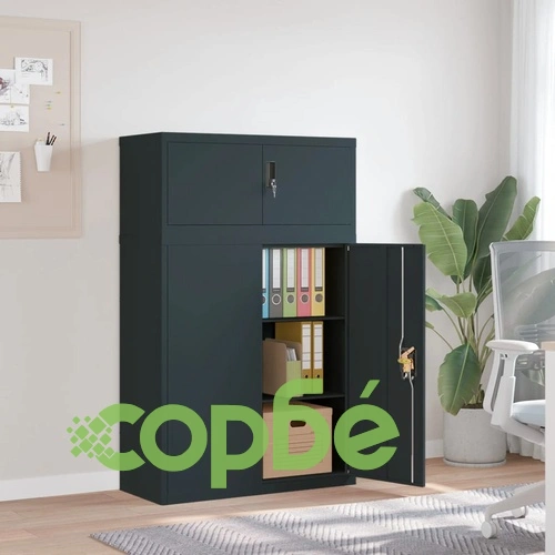 Шкаф за папки антрацит 90x40x145 см стомана на топ цена от sorbe.bg Шкаф за папки антрацит 90x40x145 см стомана ➤ топ цена ➤ sorbe.bg