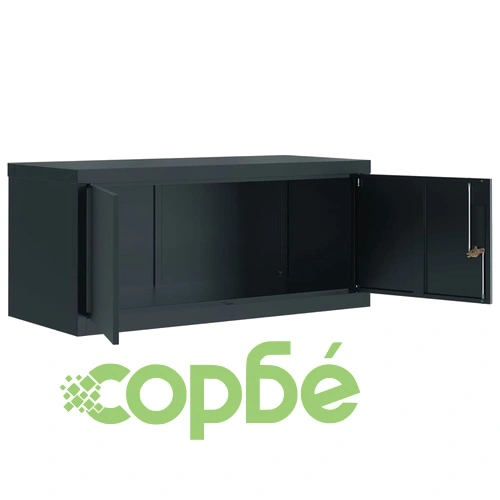 Шкаф за папки антрацит 90x40x220 см стомана ➤ топ цена ➤ sorbe.bg