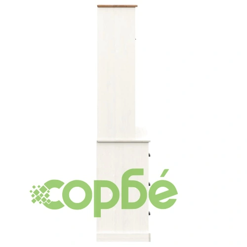 Висок шкаф VIGO, бял, 78x40x175 см, бор масив ➤ топ цена ➤ sorbe.bg