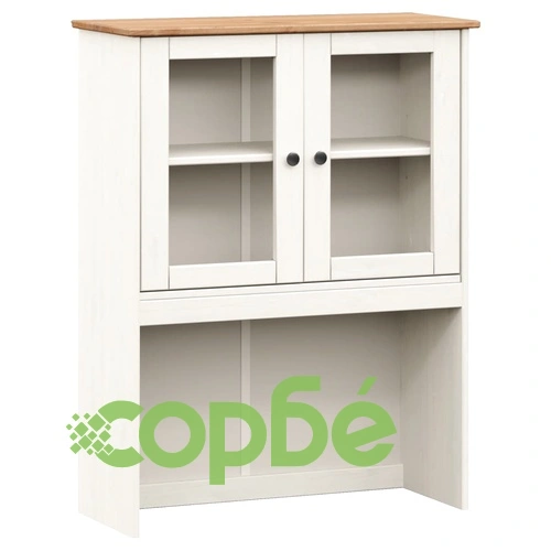 Висок шкаф VIGO, бял, 78x40x175 см, бор масив ➤ топ цена ➤ sorbe.bg