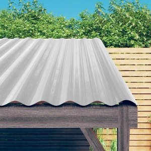 Панели покрив 12 поцинкована стомана сребристи 60x36 см