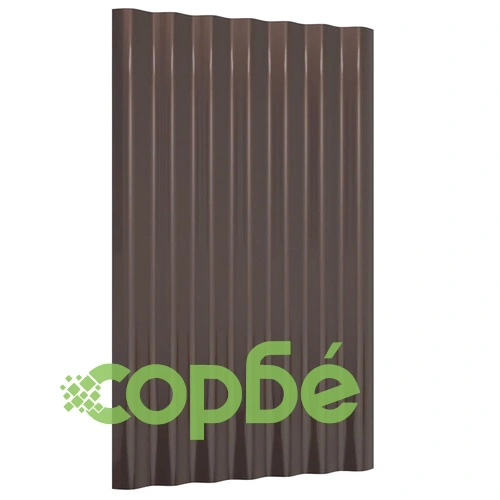 Покривни панели 36 бр поцинкована стомана кафяви 60х36 см ➤ топ цена ➤ sorbe.bg