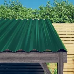 Покривни панели 36 бр прахово боядисана стомана зелени 80х36 см