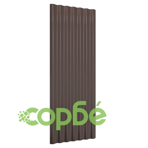 Покривни панели 12 бр поцинкована стомана кафяви 100х36см ➤ топ цена ➤ sorbe.bg