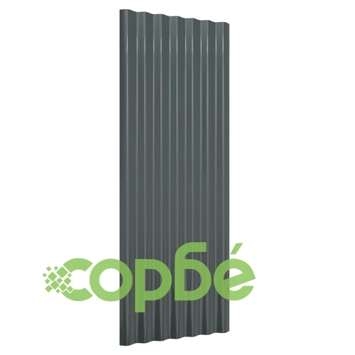 Панели покрив 12 бр поцинкована стомана антрацит 100х36см ➤ топ цена ➤ sorbe.bg