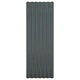 Панели покрив 12 бр поцинкована стомана антрацит 100х36см
