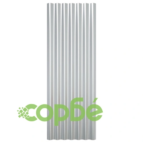 Панели покрив 12 прахово боядисана стомана сребристи 100х36 см ➤ топ цена ➤ sorbe.bg