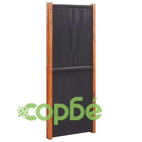 Параван за стая, 3 панела, черен, 210x180 cм ➤ топ цена ➤ sorbe.bg