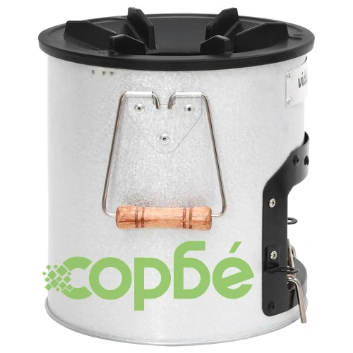 Къмпинг печка на дърва, сребриста, 45x25x26 см стомана ➤ топ цена ➤ sorbe.bg