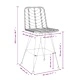 Бар табуретки 2 бр черни 45x56x103,5 см PE ратан и стомана