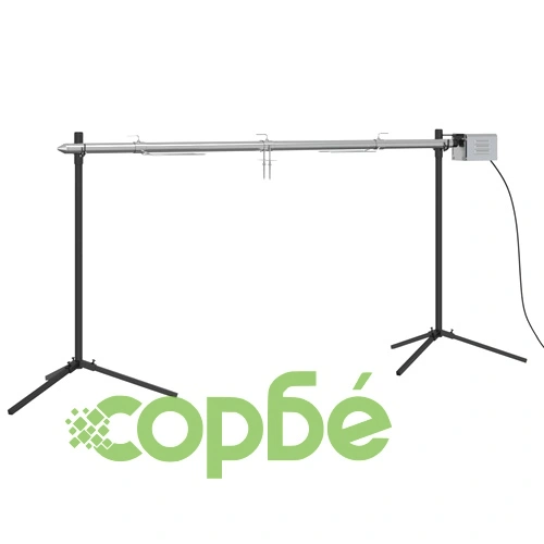 Автоматичен шиш за чеверме с мотор, инокс, 150x46,5x82,5 см ➤ топ цена ➤ sorbe.bg