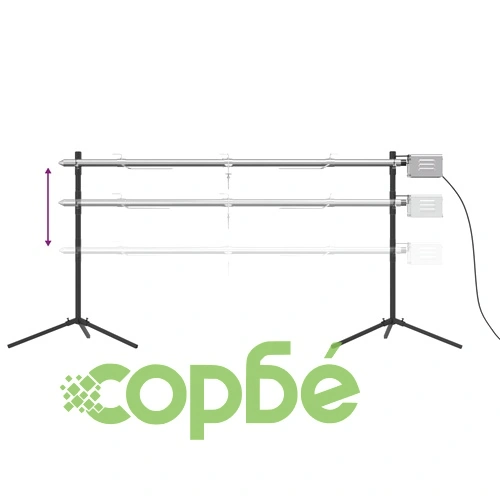 Автоматичен шиш за чеверме с мотор, инокс, 150x46,5x82,5 см ➤ топ цена ➤ sorbe.bg
