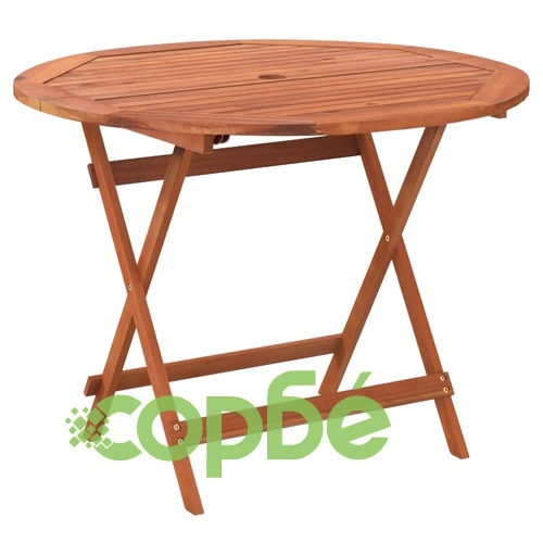 Сгъваема градинска маса  90x75 см масивна акация ➤ топ цена ➤ sorbe.bg